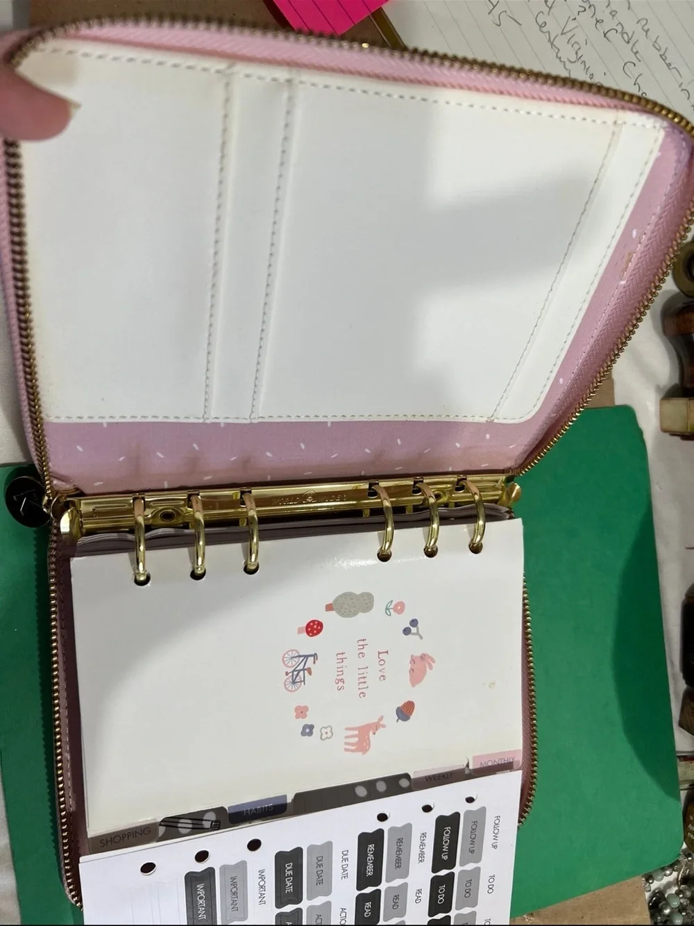 Kikki k full zip up rings planner